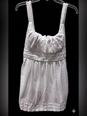 City Triangles White Eyelet Sundress